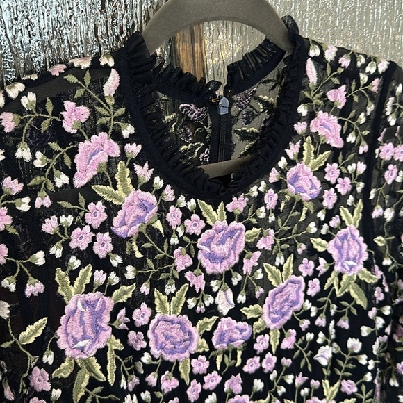 Mac Duggal Embroidered tiered dress size 8 - Picture 7 of 13